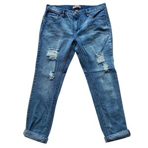 Nine West Vintage America mid rise straight jeans blue denim blue denim size 28